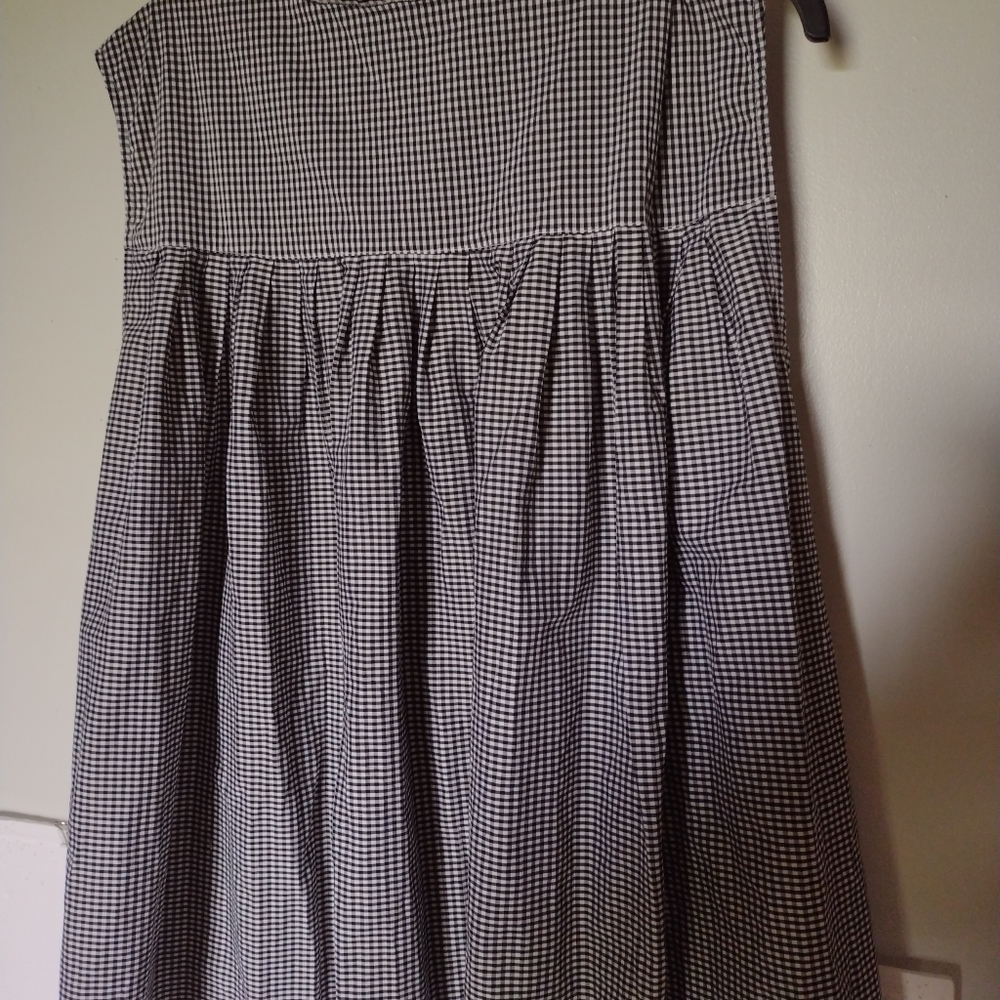 The Limited Women's Blouse Size 3X Sleeveless Black/White Checked - Picture 2 of 5